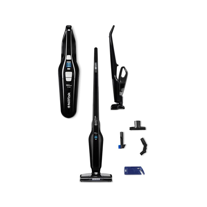Aspirator vertical, Nilfisk, Easy Max Black, 2 in 1, 20 V